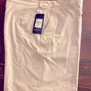 Adidas mens golf shorts ecru size 36 NWT